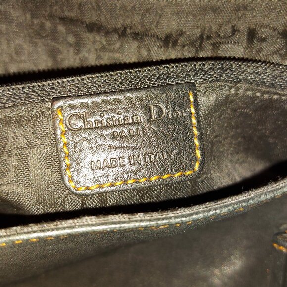 Dior Gaucho Double Saddle Bag in Black Leather - Picture 8 of 9